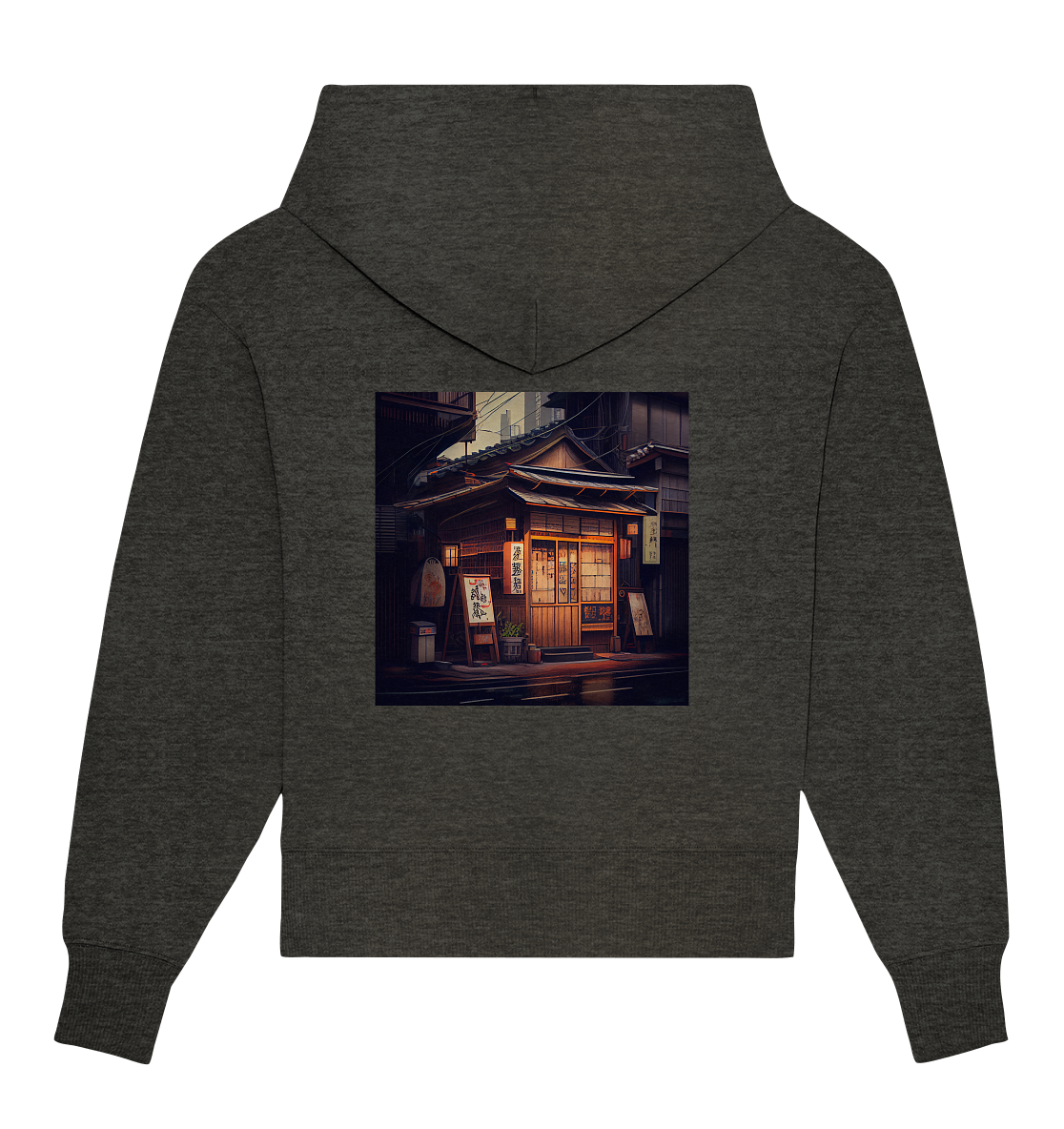 Japan Tokio wood house - Organic Oversize Hoodie