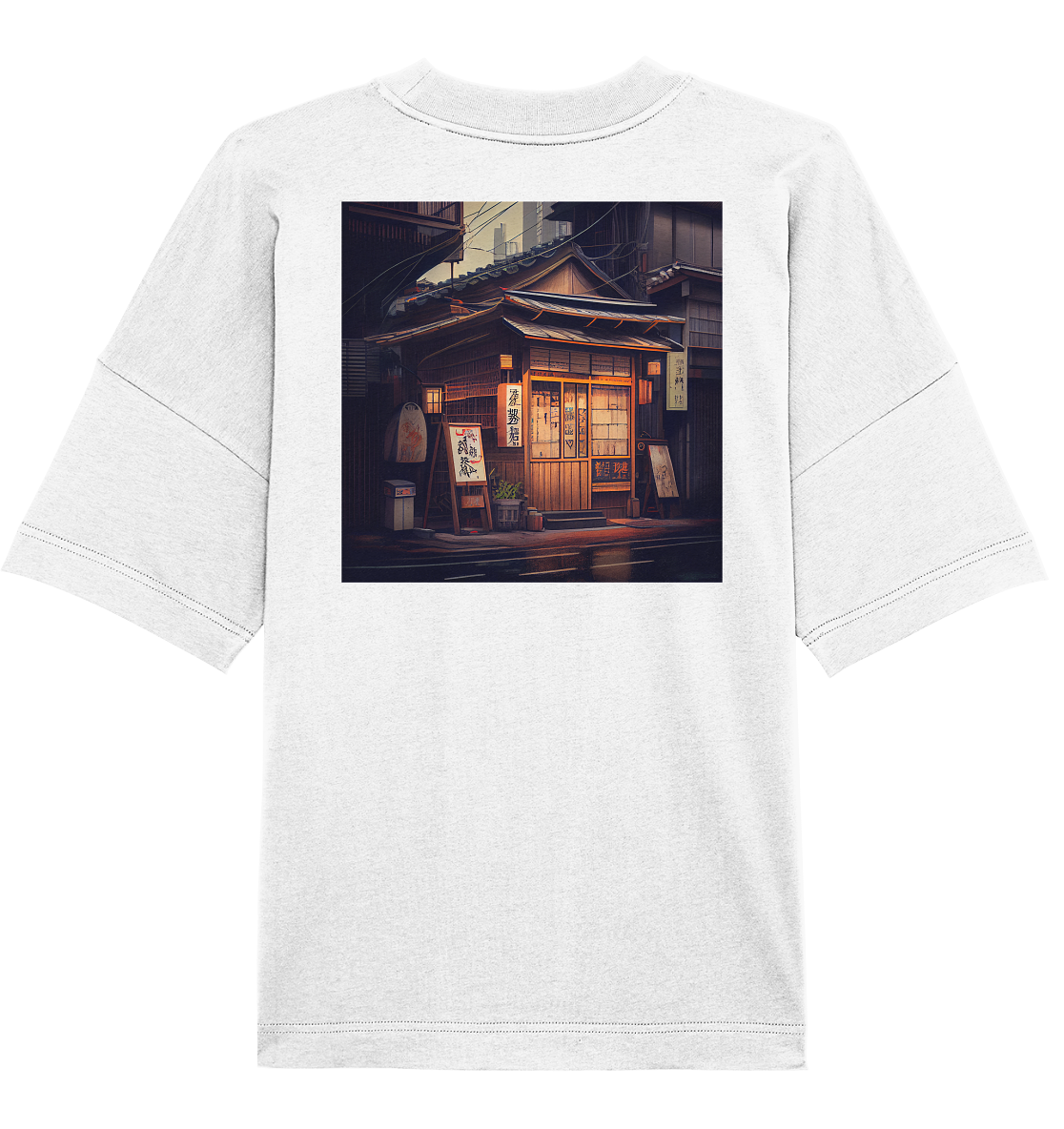 Japan Tokio wood house - Organic Oversize Shirt